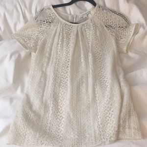 Banana Republic Lace Crochet Knit Top